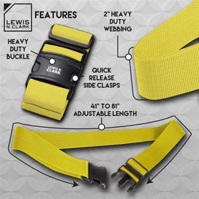 img 3 attached to 🌟 Convenient and Stylish Yellow Travel Accessories and Luggage Straps by Lewis N Clark Travel