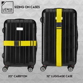 img 1 attached to 🌟 Convenient and Stylish Yellow Travel Accessories and Luggage Straps by Lewis N Clark Travel