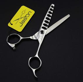 img 3 attached to 💇 Top-quality 5.75 inch Fishbone Hair Thinning Scissors / Chunker Shear: Salon Tools for Barbers - 8 Teeth, Professional Hairdressing Equipment