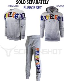 img 3 attached to 👖 Mens Hip Hop Urban Fleece Pants: Screenshot for Classic Fit & Street Fashion Style