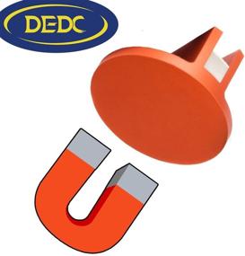 img 1 attached to 🧲 DEDC Universal Aluminum Magnetic Jack Pad Pinch Weld Adapter for Frame Rail - Orange