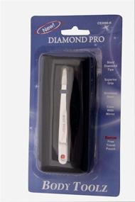 img 1 attached to 💎 Body Toolz Diamond-Tipped Tweezers Set: With Compact Case and Travel Pouch