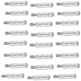 img 3 attached to 💎 Beadaholique BP0414S 1-Inch Silver Tone Glue-on Bar Pin Back - 24-Piece Pack: Secure, Elegant Jewelry Attachment Solution