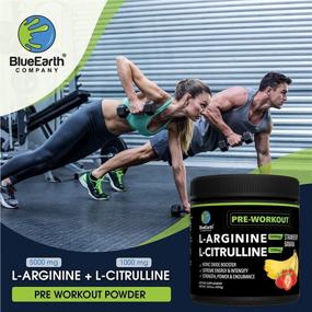 img 3 attached to 🍓 BlueEarth Pre Workout Powder: L-Arginine 5000mg, L-Citrulline 1000mg Supplement for Nitric Oxide Boost - Energize with Creatine, Beta Alanine, Caffeine - Strawberry Banana Flavor - 420g