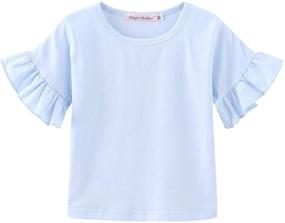 img 4 attached to Colorful Childhood Short Sleeve T Shirts Mini Green Girls' Clothing