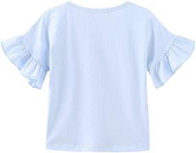 img 3 attached to Colorful Childhood Short Sleeve T Shirts Mini Green Girls' Clothing