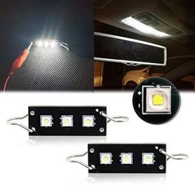 img 1 attached to 🚗 2-пакет CREE жестких LED-лампочек TWISTED Loop Festoon для автомобильных интерьерных фонарей - 1.73 дюйма (44 мм/43 мм/561)