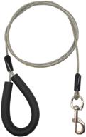 🐾 maypaw 6 feet chew proof dog leash: durable steel cord leash with comfortable padded handle for small, medium, and large dogs logo