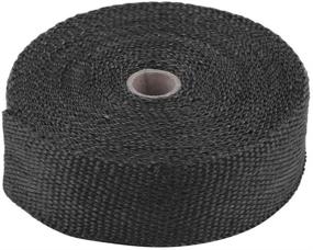 img 2 attached to 🔥 ANTS 20Pcs Ties + 2 Rolls x 50FT Black Motorcycle Exhaust Heat Wrap Fiberglass Tape - Heat Shield Kit (2 Rolls + 20 Ties)