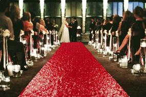 img 3 attached to 3FTx15FT Wedding Aisle Sequin Runner Aisle Runners