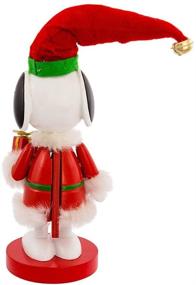 img 2 attached to 🎅 Snoopy in Red Santa Suit Nutcracker by Kurt Adler: A Festive Christmas Decor Piece
