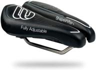 bisaddle srt super short noseless adjustable bicycle 🚴 saddle - black, titanium rails, custom fit comfort, one size logo