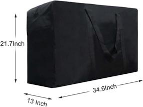 img 1 attached to 👜 Spacious Water-Resistant Storage Bag for Organizing Clothes, Bedding, and Pillows - 154L Oversized Laundry Bag