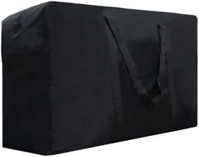 img 4 attached to 👜 Spacious Water-Resistant Storage Bag for Organizing Clothes, Bedding, and Pillows - 154L Oversized Laundry Bag