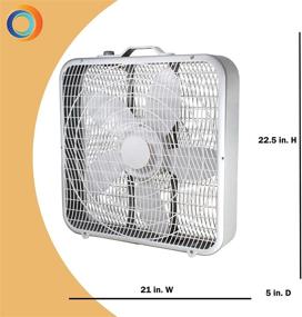 img 1 attached to 🌬️ Enhance Air Circulation with Comfort Zone CZ200A 20" 3-Speed Box Fan