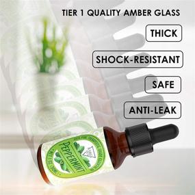 img 1 attached to 🌿 Pure French Peppermint Essential Oil [Relaxing Scent] - Glass Amber Bottle with Dropper | Organic Therapeutic Grade for Diffusers, Aromatherapy, Headache & Pain Relief, and Deep Sleep | Ideal for Candles & Massage (1 OZ)