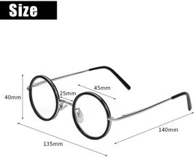 img 1 attached to 👓 Presbyopic Reading Glasses, Retro Round Magnifying Book Readers for Men and Women, Clear Vision, Fatigue Relief Strength (2.0)