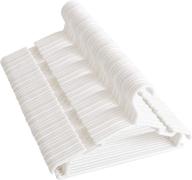 👶 100 pack of kids hangers: white plastic hangers for baby clothes and toddler hangers логотип