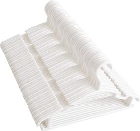 img 4 attached to 👶 100 Pack of Kids Hangers: White Plastic Hangers for Baby Clothes and Toddler Hangers