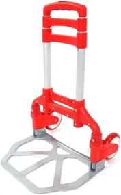 img 1 attached to FCH Folding Hand Truck 165Lbs Capacity Aluminum Portable Folding Hand Cart And Dolly With Wheels