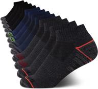 reebok boy's cushioned comfort quarter basic socks (12 pack) - reinforced heel and toe for durability logo