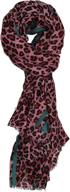 stylishly wild: ted & jack oversized classic leopard print fashion scarf logo