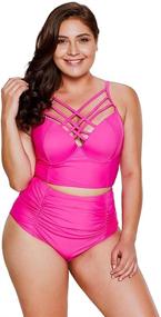 img 2 attached to 👙 Papaya Women's Braided Swimwear: Stylish X-Large Women's Clothing for Beach Lovers