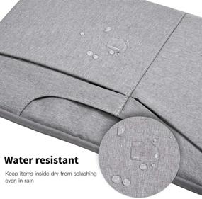 img 1 attached to 💦 Water Resistant 13 Inch Laptop Sleeve Case for MacBook Air, MacBook Pro, Lenovo Yoga, Acer Chromebook, LG Gram, Dell XPS, HP, Samsung, ASUS ZenBook and More - Grey