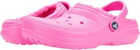 img 1 attached to Crocs Classic Lined Fuzzy Slippers 👟 Boys' Shoes: Ultimate Comfort in Clogs & Mules