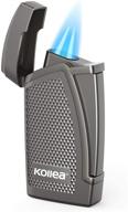 double jet butane torch lighter by kollea - ideal cigar lighter logo