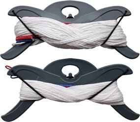 img 1 attached to 🪁 Flexifoil 4-Line Set: Strong and Reliable 440lb/220lb Kite Flying Lines, Braided Dyneema, 25m Length, Perfect for Traction Recreation and Sports