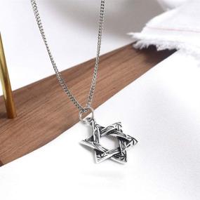 img 1 attached to 💫 Exquisite Rnivida Star of David Pendant: Dazzling Sterling Silver Necklace for Women and Girls