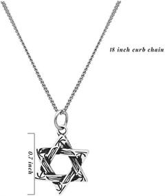 img 3 attached to 💫 Exquisite Rnivida Star of David Pendant: Dazzling Sterling Silver Necklace for Women and Girls