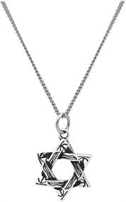 img 4 attached to 💫 Exquisite Rnivida Star of David Pendant: Dazzling Sterling Silver Necklace for Women and Girls