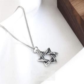 img 2 attached to 💫 Exquisite Rnivida Star of David Pendant: Dazzling Sterling Silver Necklace for Women and Girls