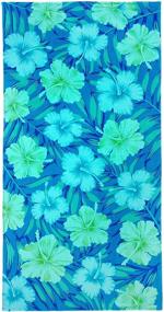 img 3 attached to 🏖️ Kaufman - Vibrant, Plush, Highly Absorbent 30''X60'' Hibiscus Fiber Reactive Beach Towel with ENDHEM - Pack of 4 - 1427-4PK