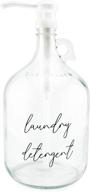 🧺 cornucopia laundry pump soap dispenser: glass gallon liquid detergent bottle logo