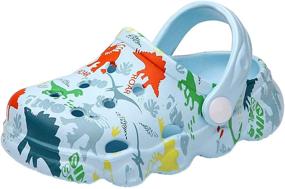 img 4 attached to Dinosaur Slippers Breathable Non Slip Children Boys' Shoes in Clogs & Mules