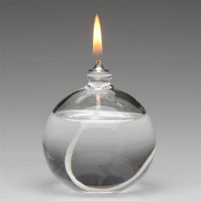 img 3 attached to Firefly Миниатюрная круглая стеклянная масляная свеча с возможностью заправки 🔥 с жидким блаженством - прочное боросиликатное стекло - экологически чистое