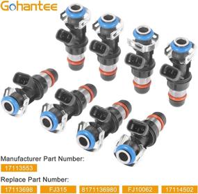 img 2 attached to High-Quality Fuel Injectors for Chevy Silverado, GMC Sierra & Tahoe - Replace 17113553, FJ315, 17113698 - Fits 2001-2006 Models - 8pcs 4 Holes Injector