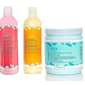 img 2 attached to 💁 Aunt Jackie's Girls Curly Hair Care Trio Set: Cleanse, Condition & Moisturize for Beautiful Curls & Coils