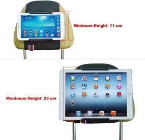 img 3 attached to 📱 TFY Universal Car Headrest Mount Holder for 7-11 inch Tablets - iPad, Samsung Galaxy Tab, and More