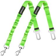 cotcool dog car seat belt: 2-pack adjustable elastic pet seatbelt for safety and security логотип