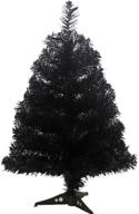 🎄 2-foot jackcsale artificial christmas tree - xmas pine tree with pvc leg stand base for holiday decoration in black логотип
