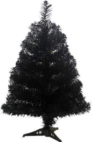 img 4 attached to 🎄 2-Foot Jackcsale Artificial Christmas Tree - Xmas Pine Tree with PVC Leg Stand Base for Holiday Decoration in Black