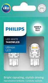 img 3 attached to 💡 Лампа Philips 7440WLED Ultinon LED (белая): Надежный комплект из 2 штук для яркого освещения