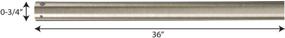 img 1 attached to Progress Lighting P2606-81 Lighting Accessory, 36-Inch Antique Nickel Pendant, 3/4-Inch Diameter
