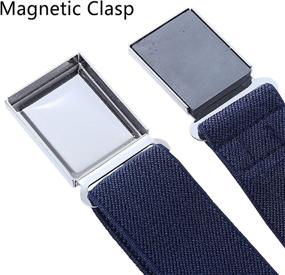 img 3 attached to 4PCS Kids Boys Adjustable Magnetic Belts: Convenient and Stylish Accessories for Boys