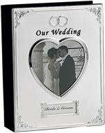 📸 silver plated wedding photo album - elegant memory book logo
