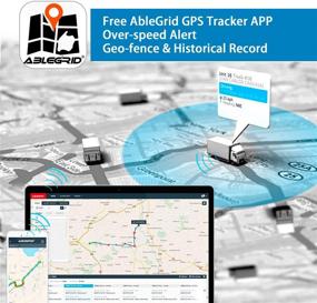 img 2 attached to 🚙 ABLEGRID 4G GPS трекер: устройство для реального отслеживания автомобилей с батареей на 10000 мАч, водонепроницаемый скрытый магнитный GPS-локатор для автомобилей